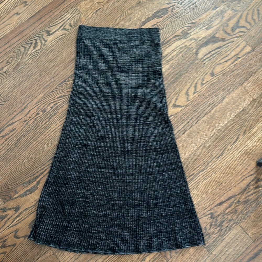 Free People Black Sparkle Maxi Skirt